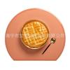 Jogo Americano Semi-circular de Silicone Transfronteiriço Atacado Cor Macaron Tapete de Silicone Isolante Térmico Estilo Nórdico Tapete de Mesa Casa Jogo Americano Ocidental
