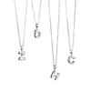 Moda Europea y Americana Collar Simple con Colgante de Letra para Mujer Nicho de Alta Gama Lujo Ligero Cadena de Clavícula de Perlas de 26 Letras