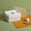 [Original] Caixa de Armazenamento de Roupa Íntima com Dez Compartimentos Organizador de Mesa Multicompartimentado Tipo Gaveta para Meias e Roupa Íntima Atacado