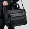Moda Transfronteriza Bolso de Cuero Genuino para Hombre Maletín de Negocios Bolso Cruzado Retro para Hombre Bolso para Computadora de Cuero Genuino de 15.6 pulgadas