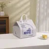 Bolsas para llevar, Bolsas de embalaje de papel de aluminio, Bolsas aislantes de doble capa refrigeradas para pasteles, Logo personalizado para bolsas aislantes para llevar