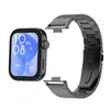 Adequado para Pulseira de Relógio Huawei Fit5, Pulseira de Aço Inoxidável Sólido com Elo de Bambu, Pulseira de Relógio Universal para Watch Fit3/4
