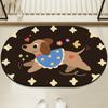 Alfombra de Baño de Dibujos Animados Puerta de Baño Diatomeas Fuerte Absorción de Agua Secado Rápido Felpudo Antideslizante Alfombra de Hogar