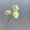 Flores Artificiais com 3 Cabeças de Rosa, Decoração de Casamento, Salão de Casamento Decoração de Casa, Flores Secas de Rosa, Cascata de Parede Decoração Suave Arte Floral