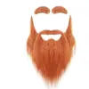 En stock St. Patrick Holiday Barba Cejas Barba Verde Irlandés Barba Cabello Largo Barba Verde Puro