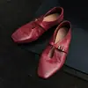Sapatos Mary Jane Laváveis de Couro de Cavalo para Mulheres, Sapatos de Boca Rasa de Calçar, Couro Genuíno por Dentro e por Fora, Bico Redondo, Sapatos Planos Confortáveis, Sapatos de Fivela Única para Mulheres
