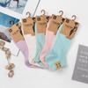 Calcetines cortos de otoño para hombre, de boca baja, con diseño náutico, en blanco y negro, con lunares grises, al por mayor, peinados, envío gratis