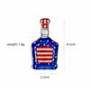 Amazon venta caliente transfronteriza Día de la Independencia aretes acrílicos colgante DIY joyería aretes accesorios material mayoreo