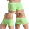 Fabricantes Cuecas Boxers Masculinas Calcinhas Apertadas Seda Gelada Ultrafinas Verão Transparentes Confortáveis Respiráveis Transfronteiriços Tendência Shorts Esportivos