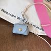 Prato de cor de primavera ~ Bolsa de couro com cor de dopamina, bolsa para moedas, colar, pescoço longo feminino, mini acessórios de armazenamento