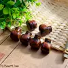 Madeira de Jujuba Natural Atingida por Raio Escultura Tai Chi Bagua Acessórios DIY de Três Vias, Contas Espaçadoras para Pulseira Feitas à Mão, Pingente Atacado