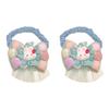 Anillos para el cabello con dibujos de flores para niñas, coleteros para el cabello, lazos de goma para evitar lesiones, accesorios para el cabello