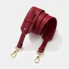 Novo Estilo Couro Macio de Vaca Moda Alça Larga no Ombro Comprimento Ajustável Universal Bolsa Transversal de Ombro Cinta Substituta