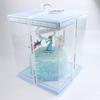 Caja de embalaje transparente para pastel de cumpleaños caja personalizada 4681012 pulgadas capa sencilla doble altura fabricantes ins net red granada