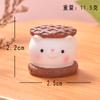 Figuritas de Animales de Resina Horneadas, Galletas tipo Sándwich Macarrón de Dibujos Animados Accesorios DIY, Decoraciones para Escenas en Miniatura