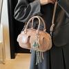 Bolso de gran capacidad para mujer, primavera y verano 2025, nuevo bolso Boston de alta gama, bolso bandolera para mujer, bolso de bolos.