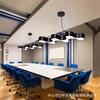 Lustre Criativo de Célula LED Curvo Escritório Super Brilhante Lanterna Vento Industrial Balcão de Recepção Corredor Academia Lanterna