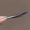 Grampo de Cabelo Versátil com Franja Lateral Delicado e Compacto Estilo Coreano Strass Clipe Único Clip Exquisito de Alta Qualidade