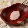 Pingente de Buda de Jade Afegão Rosa Lótus Tipo Gelo Natural, Amuleto da Fortuna, Colar de Jade Lótus Guanyin, Pingente de Jade