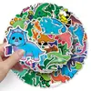 50 Adesivos Decorativos Fofos de Dinossauros para Bolos para Cadernos, Geladeiras, Celulares e Estojos, Adesivos Criativos