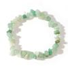 Pulsera de mujer con piedra original de cristal mineral, piedra original, grava irregular, polvo de cristal, cuerda, regalo de joyería en stock