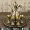 Bule para Vinho Dragão e Fênix de Bronze Imitação de Bronze Bule de Água Estilo Chinês Conjunto de Vinho de Casamento Retro Doméstico Bule de Vinho para Licores