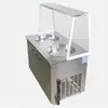 Máquina de Helado Frito Doble Tina Doble Presión Comercial Helado Frito Fruta Yogur Pequeño Equipo Emprendedor Precio Especial Suministro Directo de Fábrica