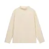 Camiseta de Terciopelo con Cuello Mock para Hombre Otoño e Invierno Marca de Tendencia Pulóver Holgado Sencillo Color Sólido Camisa Base de Manga Larga