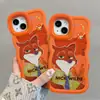 Lindo Nick es Adecuado para Funda de Teléfono Móvil Naranja Apple 17 Iphone15Promax Doble Soporte 16 Dibujos Animados 14 Huawei