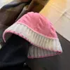 Estilo japonês simples cor combinando chapéu de pescador das mulheres outono e inverno estilo coreano versátil chapéu de lã preta rosto olhando pequeno chapéu de malha moda