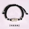 Nudo de dragón pareja cuerda roja pie plata oro chapado valiente pulsera 3D plata dura hombres y mujeres nuevo tejido a mano regalo mayoreo