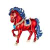 Diseño Original Creativo Lindo Broche de Caballo del Zodiaco Caballo de Esmalte Imitación Animal para el Éxito Accesorios de Corsage de Dibujos Animados