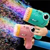 Explosiones de celebridad de internet Pistola de burbujas Gatling Palo automático para hacer burbujas Agua Máquina de burbujas eléctrica para niños Juguetes de puesto al por mayor