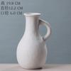 Estilo Ins Transfronterizo Jarrón de Cerámica Blanca Estilo Nórdico Quemado Sencillo Embrión Simple Contenedor para Flores Hidropónicas Secas Decoración Creativa para el Hogar