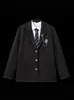Trajes com Insígnias Niche Masculinos e Femininos para Primavera e Outono Estilo College Japonês Tops de Manga Longa Blazer Casual Versátil