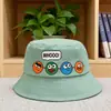 Chapéus de Pescador Infantis de Desenho Animado para Primavera e Outono para Meninos e Meninas, Chapéus Fofos Respiráveis com Proteção Solar, Moda Estilo Coreano