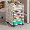 Organizador de arquivos sob a mesa, estante de chão multi-nível com rodas, armário de arquivo móvel para documentos e arquivos