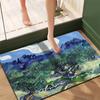 Tapete de Entrada de Pintura al Óleo de Barro Diatómico, Tapete de Puerta, Tapete Absorbente para Pies de Baño, Alfombra de Inodoro, Tapete de Puerta, Antideslizante, Estilo Nuevo Chino