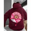 Sudadera con capucha transfronteriza Exportación Moda masculina Patrón de flores grandes Deseo Amazon Temu Uno