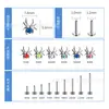 Brincos de Titânio F136 Lanbo Transfronteiriços, Piercing de Lábio Aranha de Opala, Piercings de Cartilagem de Orelha com Rosca Interna, Joias de Piercing Transfronteiriças