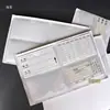 Etiqueta de prateleira porta-cartão transparente caixa de giro adesiva filme macio plástico autoadesivo PVC cartão de identificação saco de cartão material de armazém