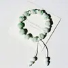 Pulsera de Cerámica Jingdezhen Nueva Pulsera de Cerámica Estilo Chino Joyería Hecha a Mano Cuerda Estilo Tíbet Puesto de Pulseras Jingdezhen