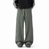 Pantalones largos casuales versátiles para deportes al aire libre de otoño, marca de moda, elegantes y transpirables, protección solar, pantalones elásticos, estilo unisex, negro