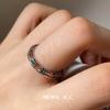 Anillo de Zirconia 3D de Diamante Triturado Arcoíris para Mujer, Versátil Moda Personalidad Lujo Ligero Viajero Anillo Abierto Anillo Dedo Índice Moderno