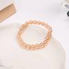2024 nueva joyería pulsera color champán joyería para mujer pulsera de cuentas lisas básica versátil estilo ins