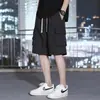 Shorts Casuais Verão Calças de Cinco Pontos Marca Tendência Masculina Roupa de Trabalho Novo Estilo Americano Caimento Solto Tamanho Grande Calças Versáteis Tendência