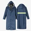 Mono de adulto para hombre, engrosado, duradero, tejido de punto, impermeable para exteriores, largo, impermeable extragrande, proporcionando protección de cuerpo completo contra la lluvia intensa, y diseño elegante