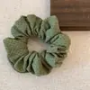 Novo Tecido Delicado Retro de Bolinhas Anel de Salsicha Elástico de Cabelo para Mulheres Diário Elegante Versátil para Coque Rabo de Cavalo Acessórios de Cabelo
