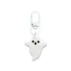 Llavero de Goma Suave de Fantasma de Halloween Dibujado Hebilla de Puerta en Forma de 8 en Forma de U Llavero Pinza de Langosta Figura de Muñeco Hebilla Colgante Adorno