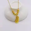 Cadena para Clavícula de Pluma Pequeña con Seis Perlas para Mujer, Set de Joyería de Moda Popular, Collar al por Mayor